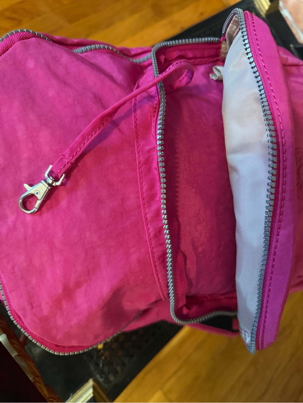 Authentic Kipling Pink Backpack - Picture 9 of 13